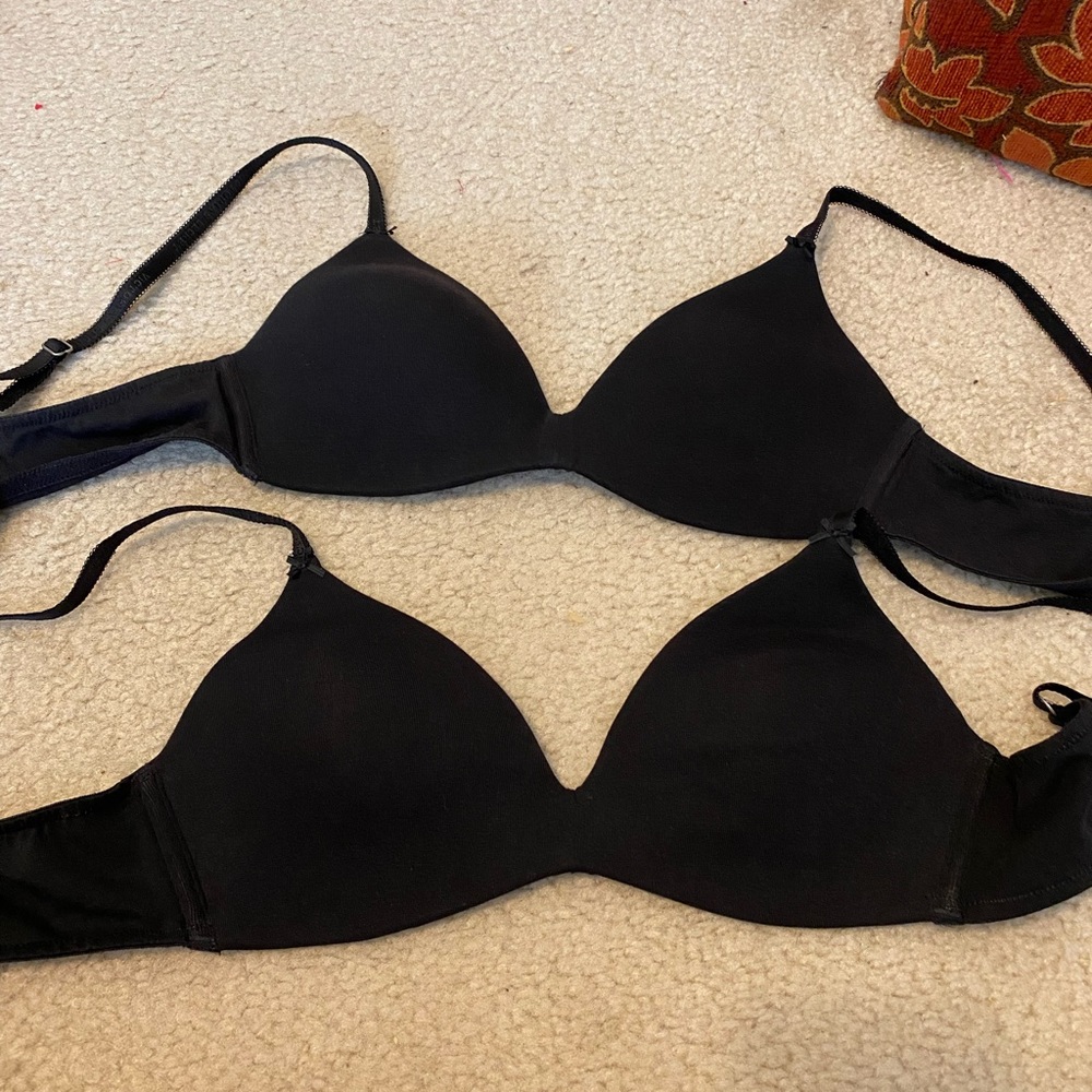Pack of 2 Black Victoria’s Secret Cotton Bras